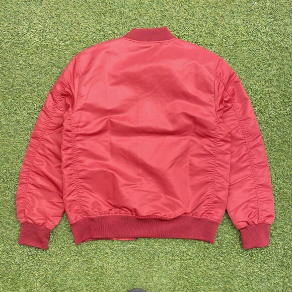 Military Industries By Unsocial Mens Bomber Jacket‎ Black XL Full Zip Nylon - Picture 4 of 11